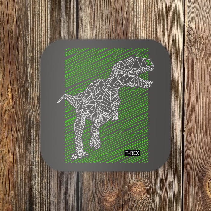 T Rex Illustration Coaster