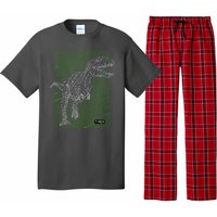 T Rex Illustration Pajama Set