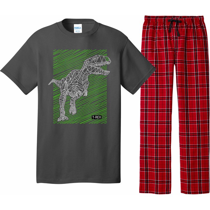 T Rex Illustration Pajama Set