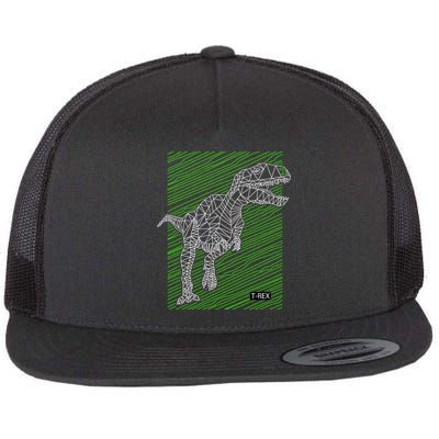 T Rex Illustration Flatbill Hat