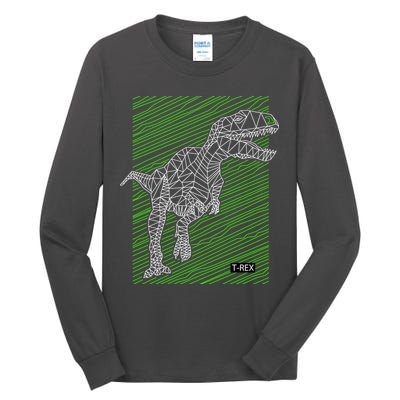 T Rex Illustration Tall Long Sleeve T-Shirt