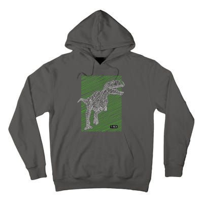 T Rex Illustration Tall Hoodie