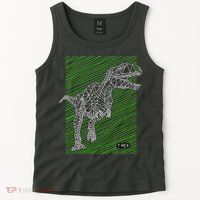T Rex Illustration Tank Top