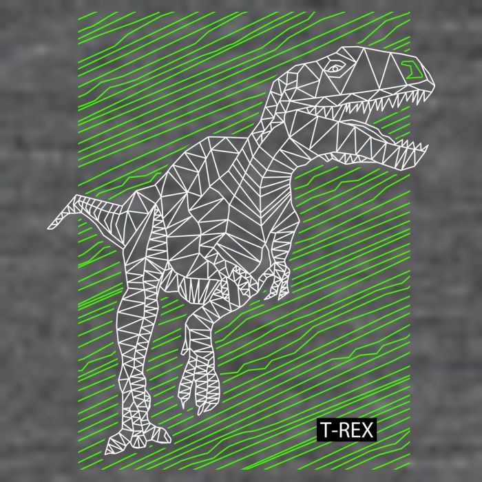 T Rex Illustration Toddler T-Shirt