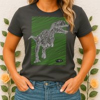 T Rex Illustration Womens T-Shirt