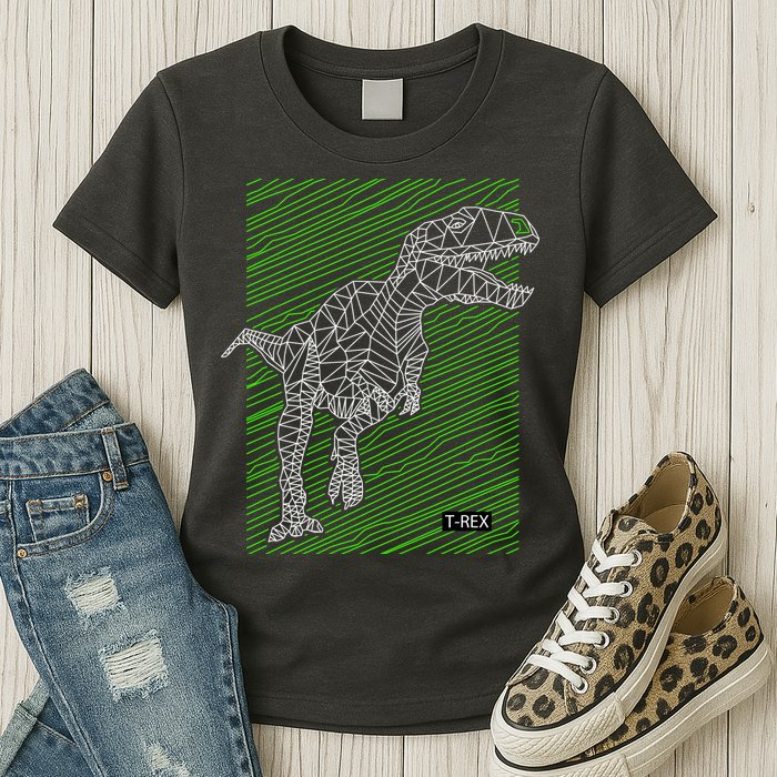 T Rex Illustration Womens T-Shirt
