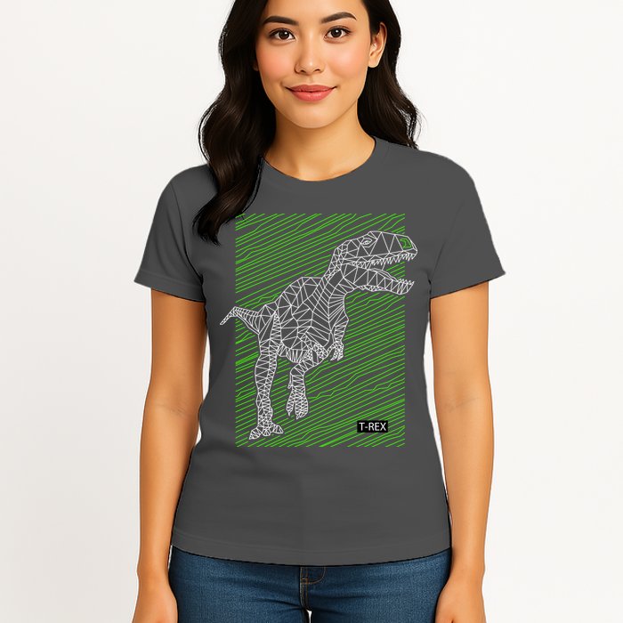 T Rex Illustration Womens T-Shirt