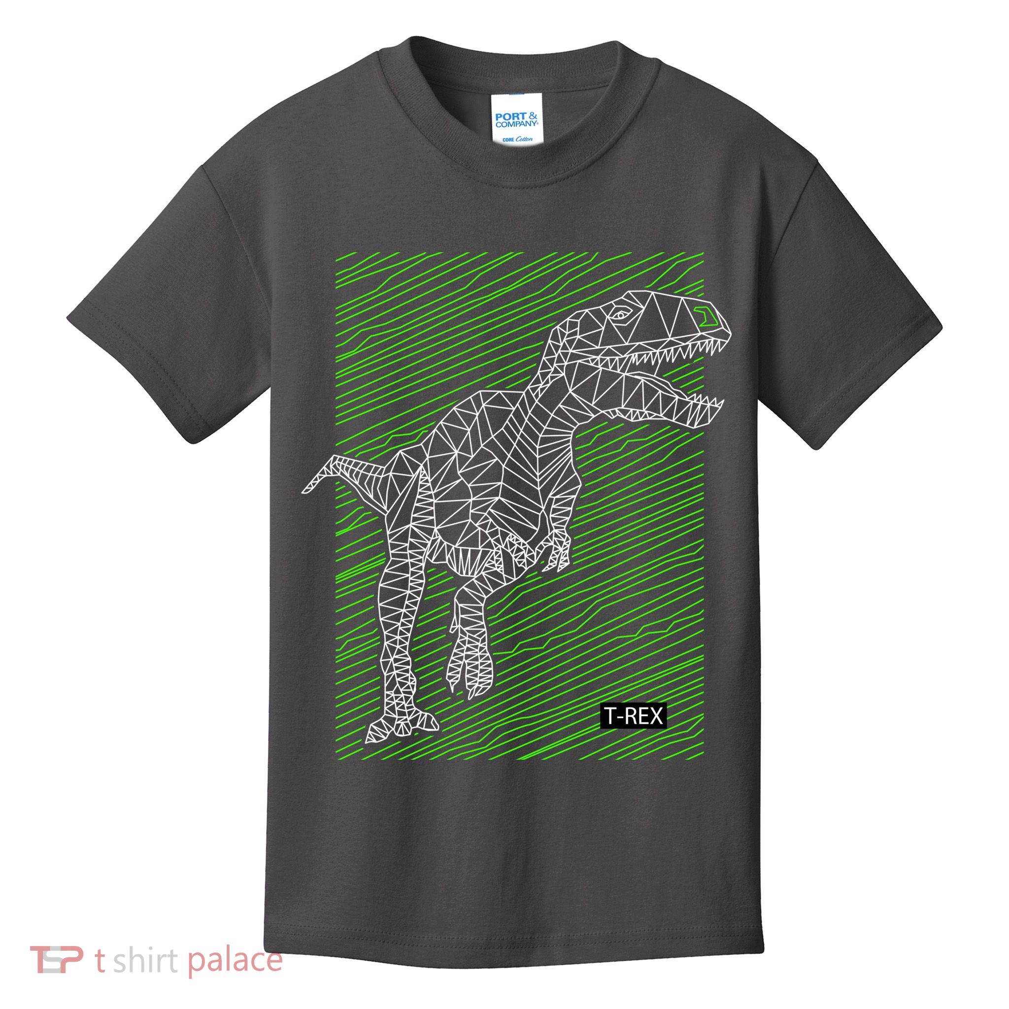 T Rex Illustration Kids T-Shirt