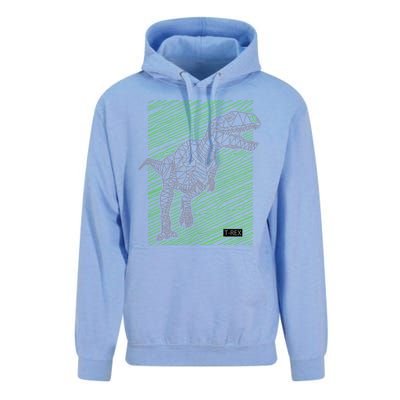 T Rex Illustration Unisex Surf Hoodie