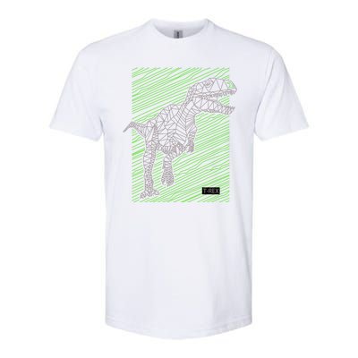 T Rex Illustration Softstyle® CVC T-Shirt