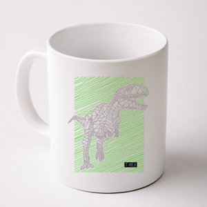 T Rex Illustration Coffee Mug