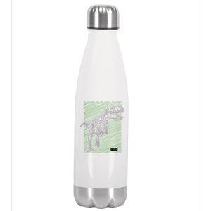 T Rex Illustration Stainless Steel Insulated Water Bottle