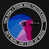 The Risk I Took Was Calculated But Man Am I Bad At Math Ladies PosiCharge Tri-Blend Wicking Tank