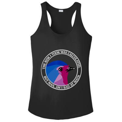 The Risk I Took Was Calculated But Man Am I Bad At Math Ladies PosiCharge Competitor Racerback Tank