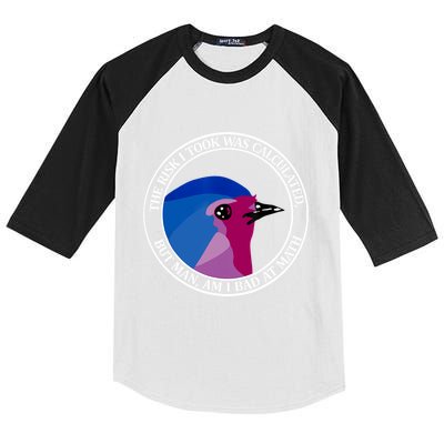 The Risk I Took Was Calculated But Man Am I Bad At Math Kids Colorblock Raglan Jersey