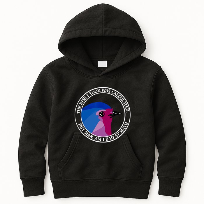 The Risk I Took Was Calculated But Man Am I Bad At Math Kids Hoodie
