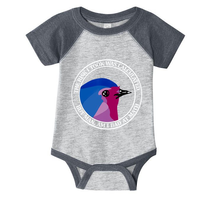 The Risk I Took Was Calculated But Man Am I Bad At Math Infant Baby Jersey Bodysuit
