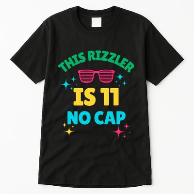 This Rizzler Is 11 Birthday Eleven 11 Birthday Tall T-Shirt