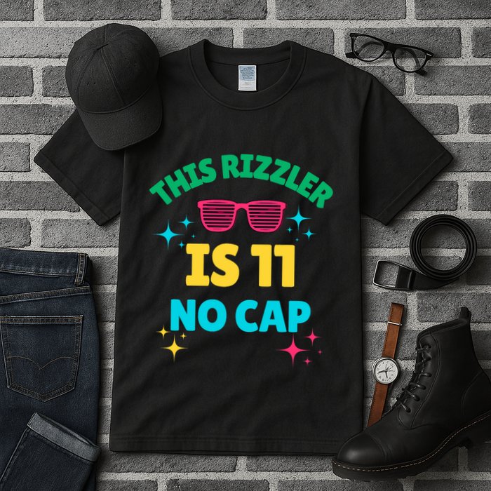 This Rizzler Is 11 Birthday Eleven 11 Birthday Tall T-Shirt