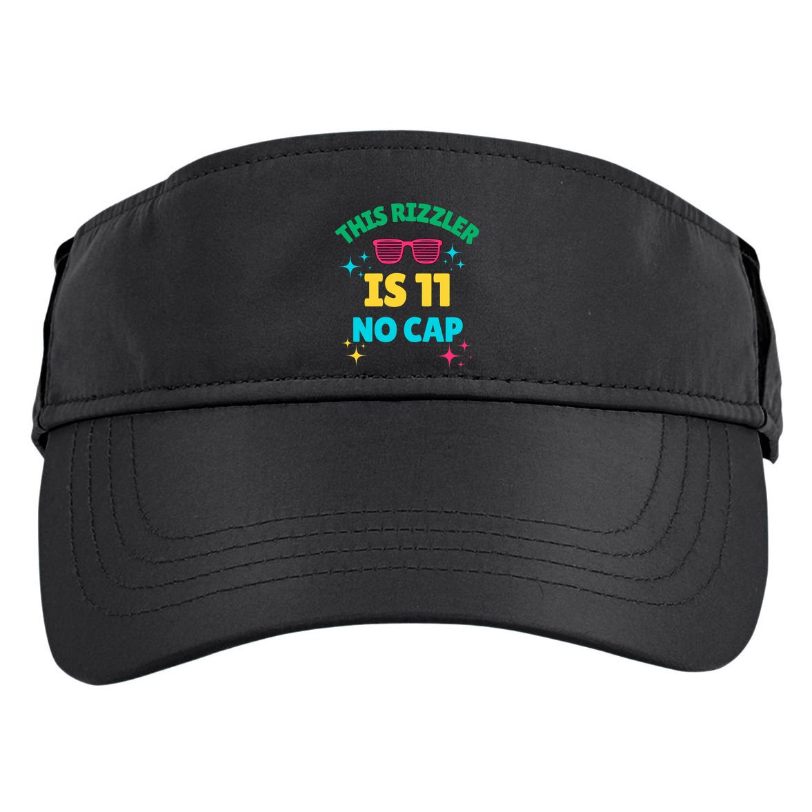This Rizzler Is 11 Birthday Eleven 11 Birthday Adult Drive Performance Visor