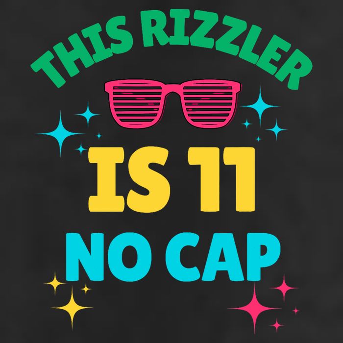 This Rizzler Is 11 Birthday Eleven 11 Birthday Adult Drive Performance Visor