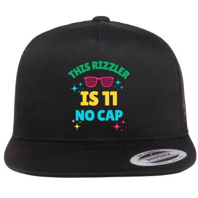 This Rizzler Is 11 Birthday Eleven 11 Birthday Flatbill Hat