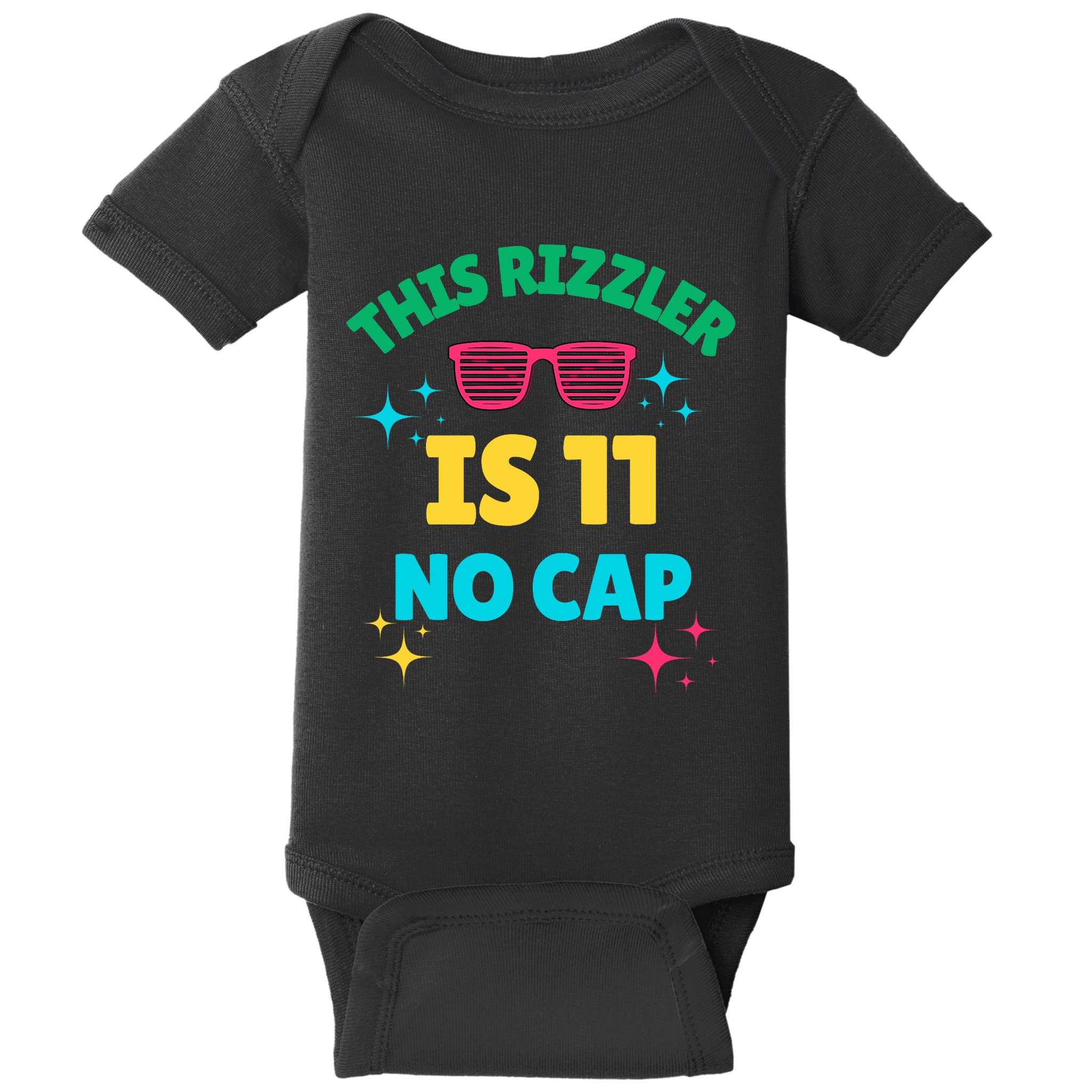 This Rizzler Is 11 Birthday Eleven 11 Birthday Baby Bodysuit