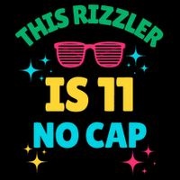 This Rizzler Is 11 Birthday Eleven 11 Birthday Baby Bodysuit
