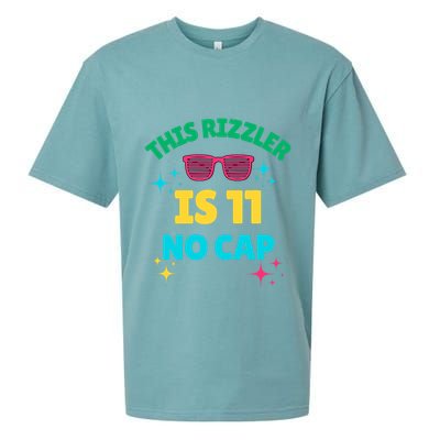 This Rizzler Is 11 Birthday Eleven 11 Birthday Sueded Cloud Jersey T-Shirt