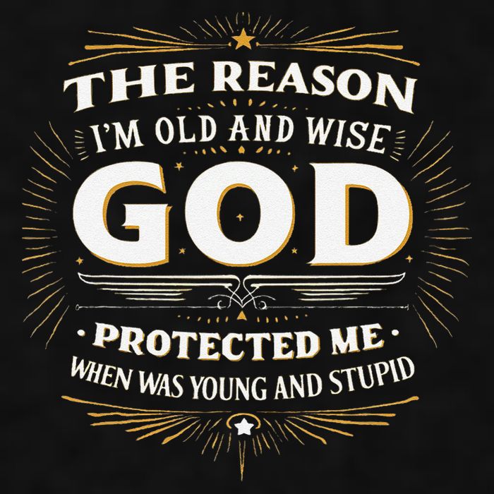 The Reason Im Old and Wise Is Because God Protected Me Ladies PosiCharge Tri-Blend Wicking Tank