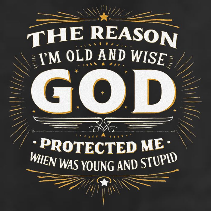 The Reason Im Old and Wise Is Because God Protected Me Cool Comfort Performance Bucket Hat