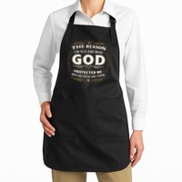 The Reason Im Old and Wise Is Because God Protected Me Apron