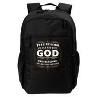 The Reason Im Old and Wise Is Because God Protected Me Backpack