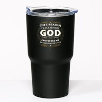 The Reason Im Old and Wise Is Because God Protected Me Tumbler