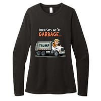 Trump Rides In Garbage Truck Womens CVC Long Sleeve Shirt