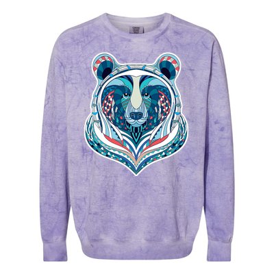 Tribal bear  Colorblast Crewneck Sweatshirt