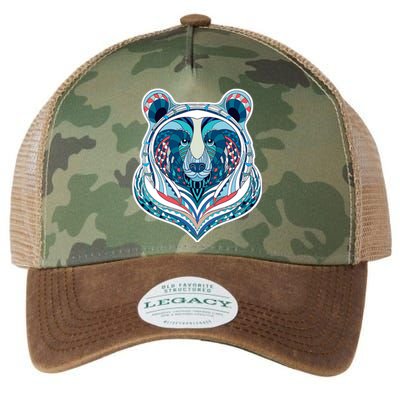 Tribal bear  Legacy Tie Dye Trucker Hat