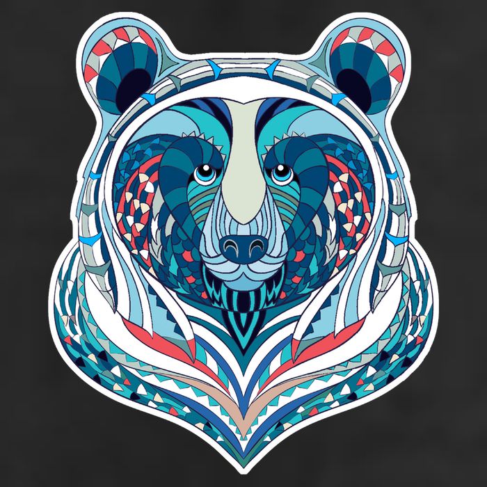 Tribal bear  Adult Drive Performance Visor