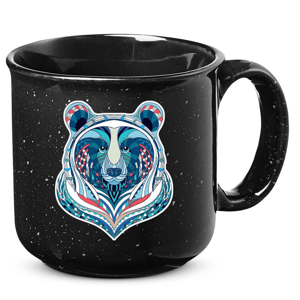 Tribal bear  15oz Campfire Ceramic Mug