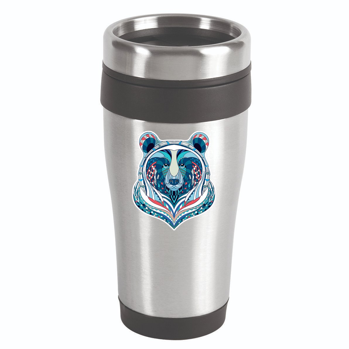 Tribal bear  16oz Travel Tumbler