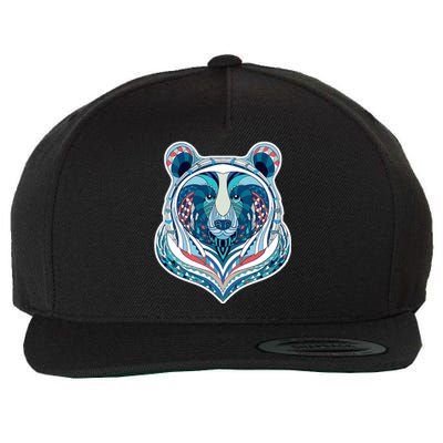 Tribal bear  Wool Snapback Cap