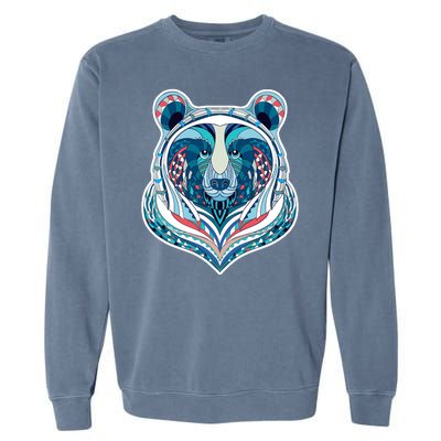 Tribal bear  Garment-Dyed Sweatshirt