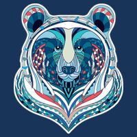 Tribal bear  Cool Comfort Performance Bucket Hat