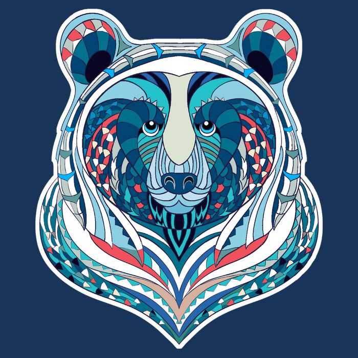 Tribal bear  Cool Comfort Performance Bucket Hat