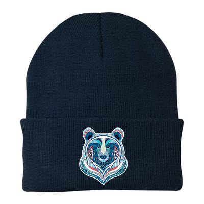 Tribal bear  Knit Cap Winter Beanie