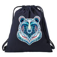 Tribal bear  Drawstring Bag