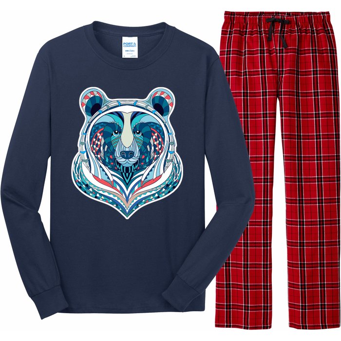 Tribal bear  Long Sleeve Pajama Set