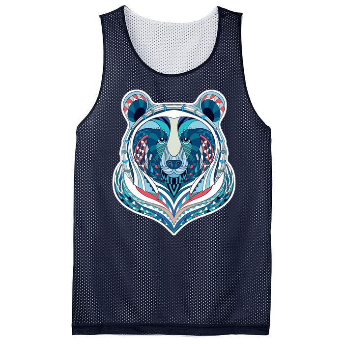 Tribal bear  Mesh Reversible Basketball Jersey Tank