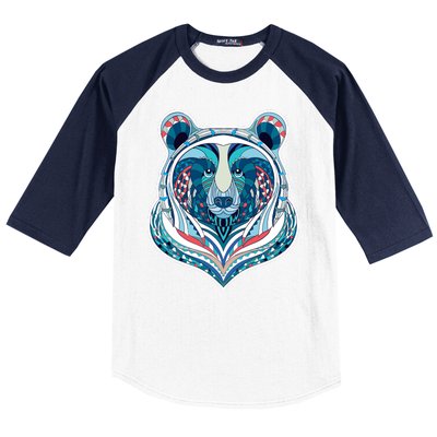 Tribal bear  Baseball Sleeve Shirt