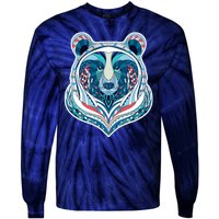 Tribal bear  Tie-Dye Long Sleeve Shirt